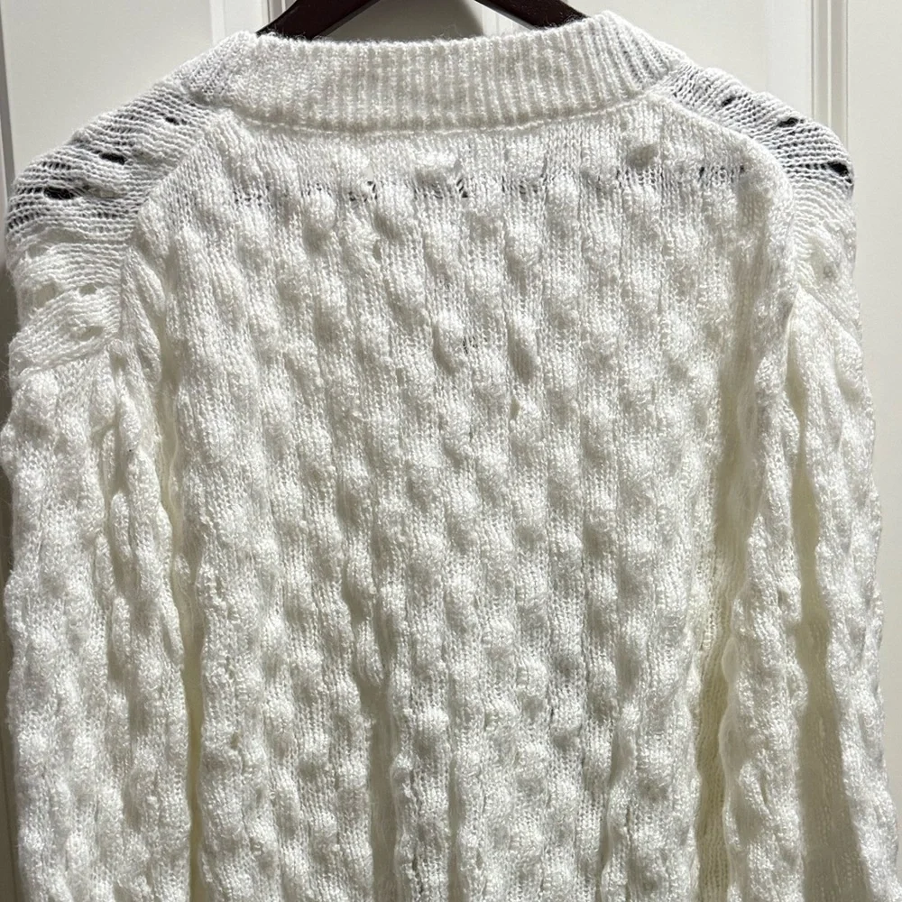 Cora Bow Cardigan Kimchi Blue by Urban Outfitters - Picture 13 of 14